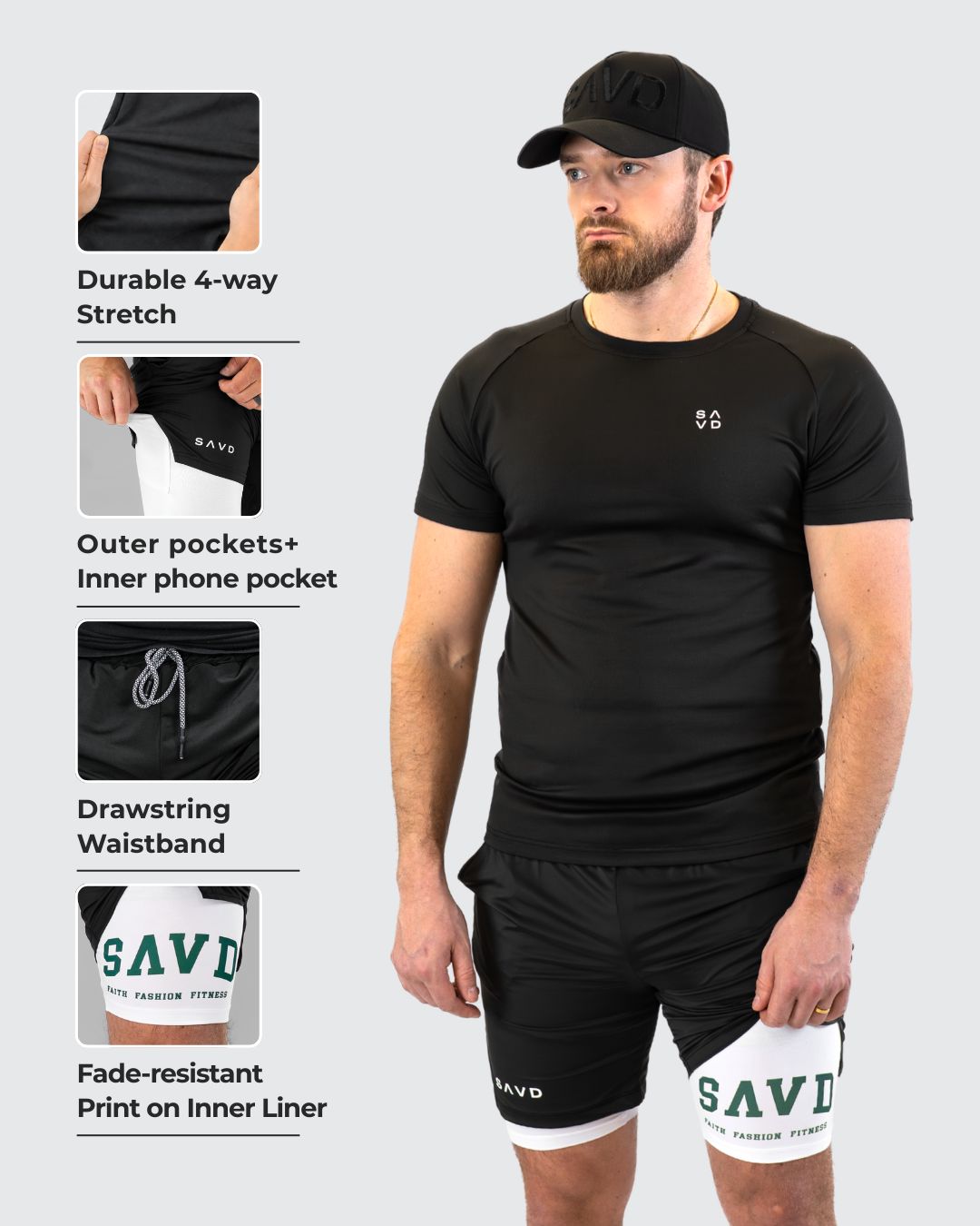 SAVD ’College’ Men’s Performance Shorts