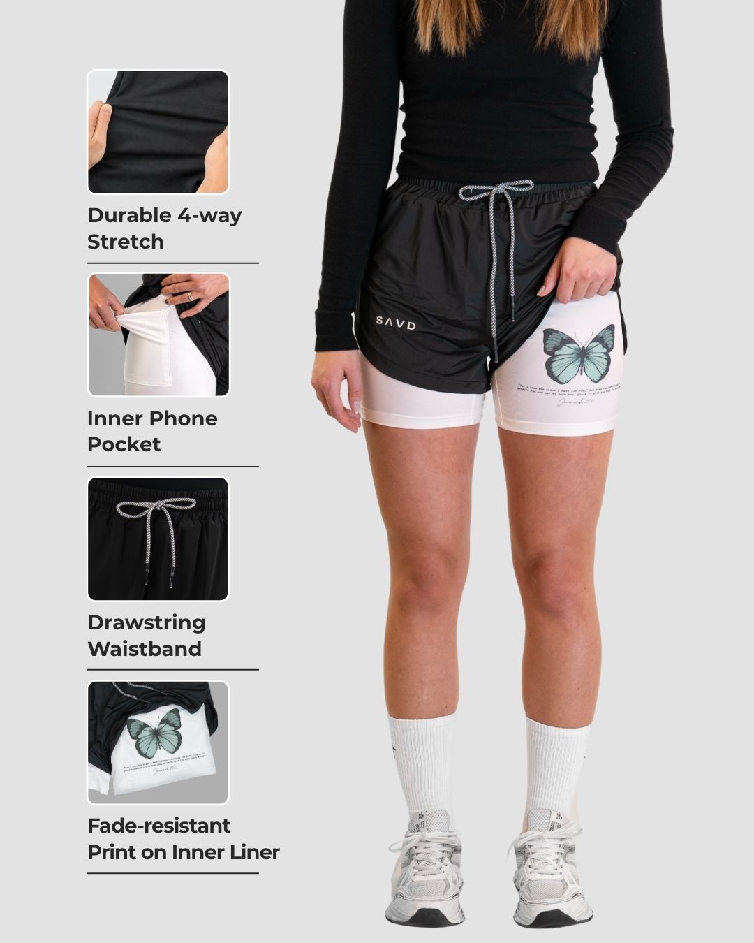 Jeremiah 29:11 'Wings of Hope' Women's Performance Shorts