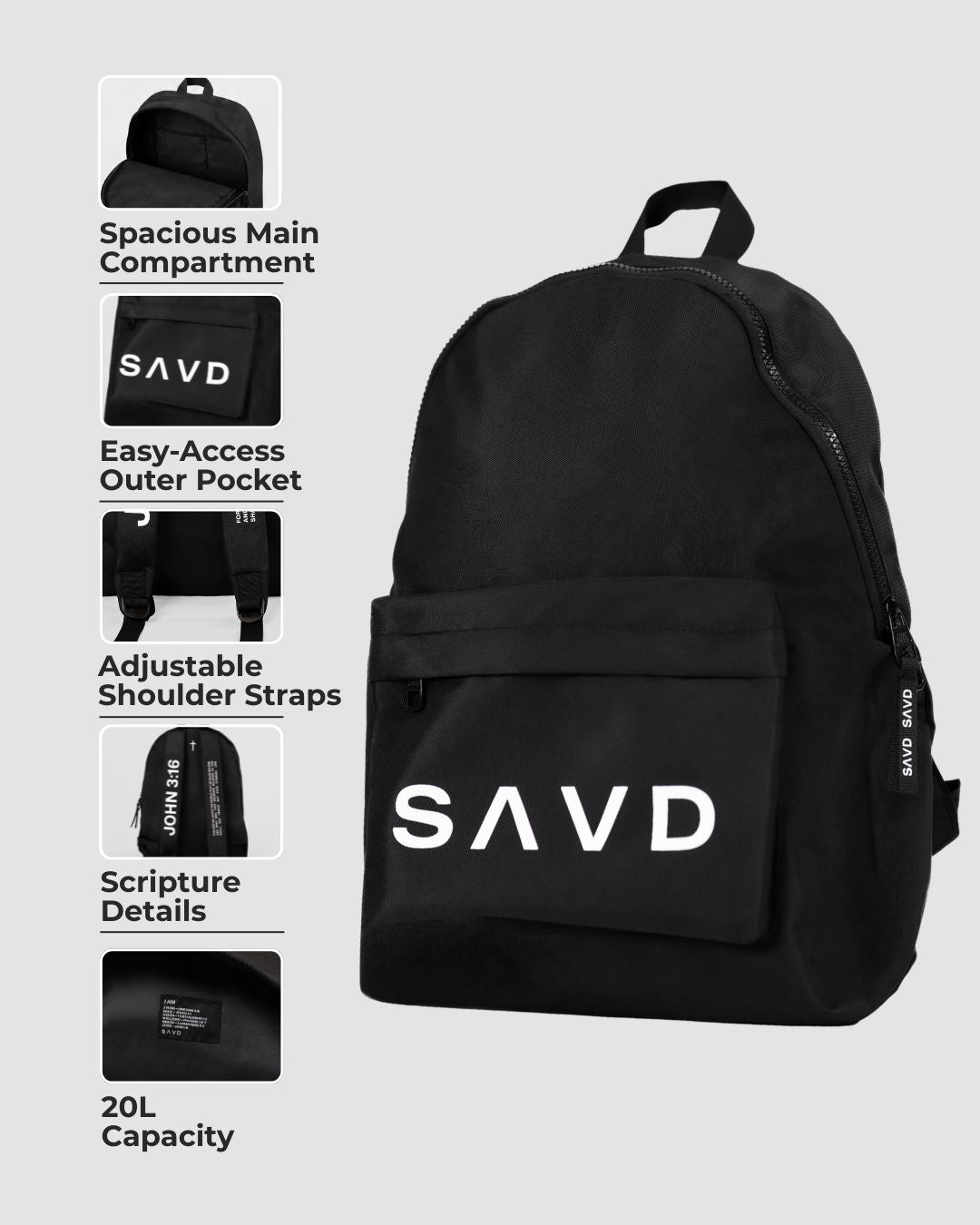 John 3:16 Youth Backpack