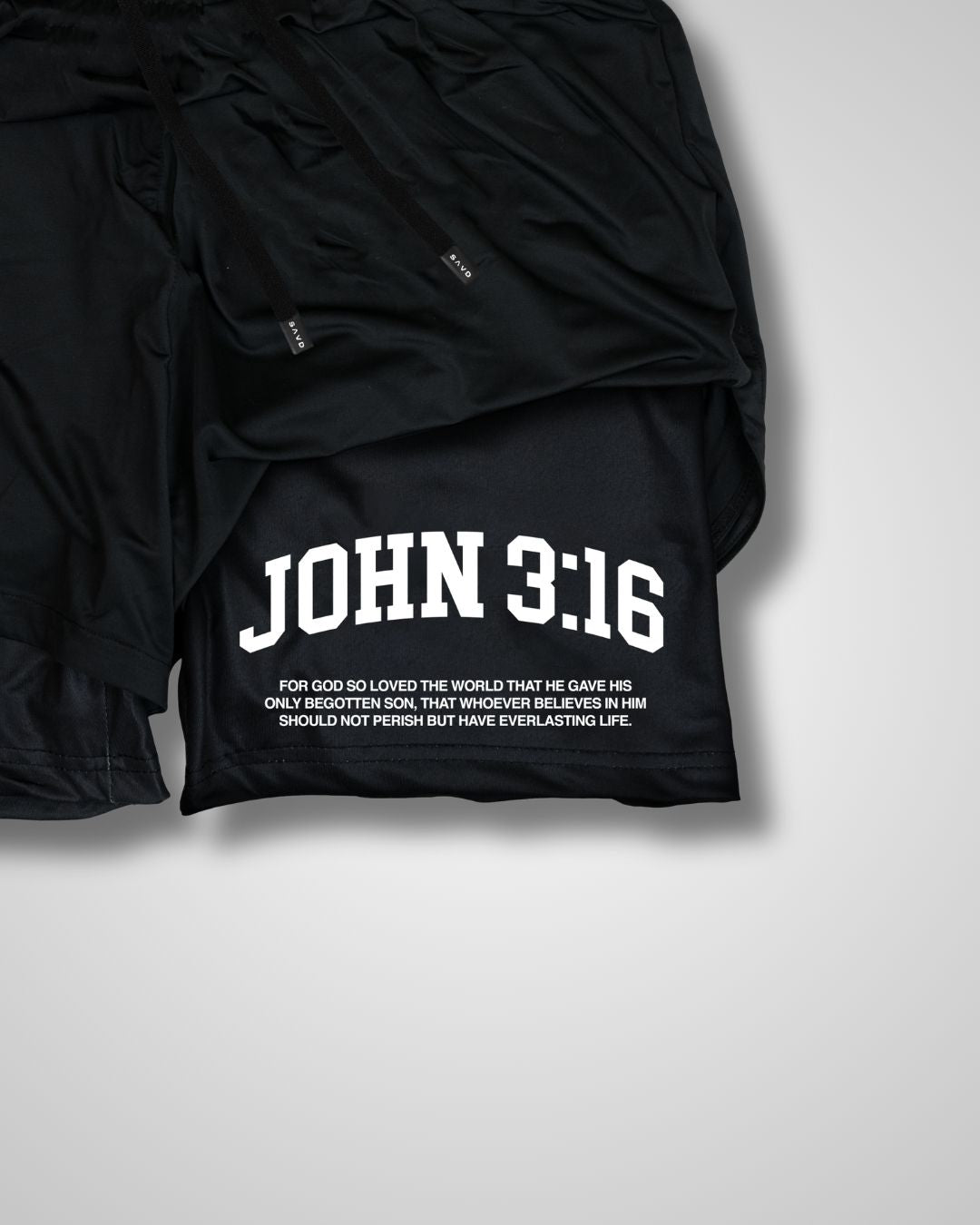 John 3:16 ’College Scripture’ Women’s Performance Shorts