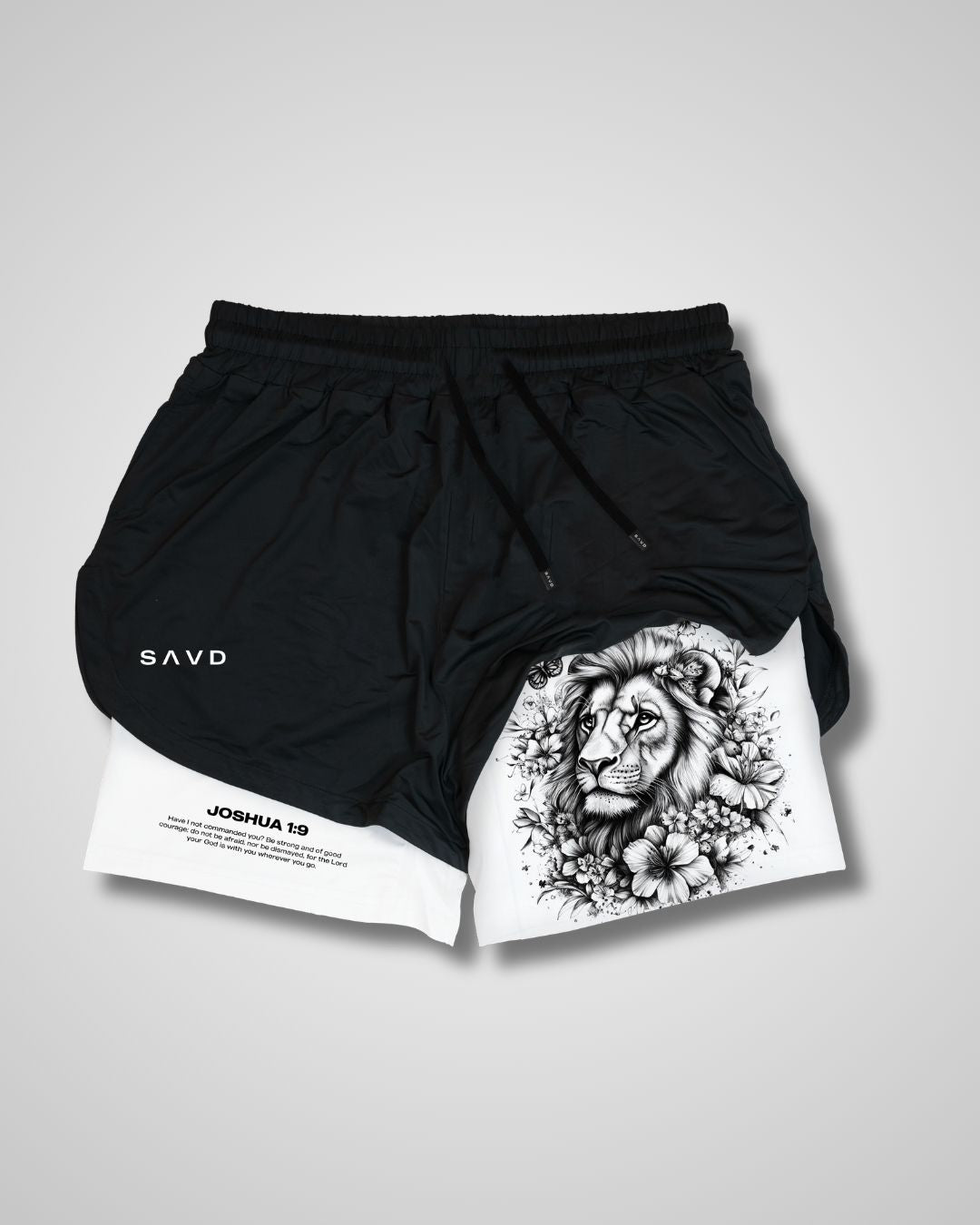 Joshua 1:9 'Courageous Roar' Girls Performance Shorts