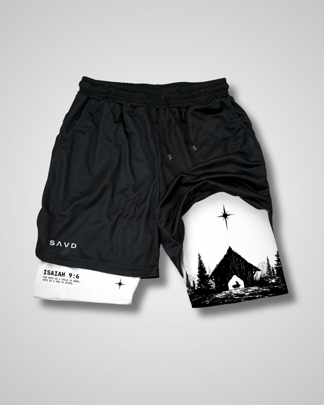 Isaiah 9:6 'The Bethlehem Star' Men's Performance Shorts
