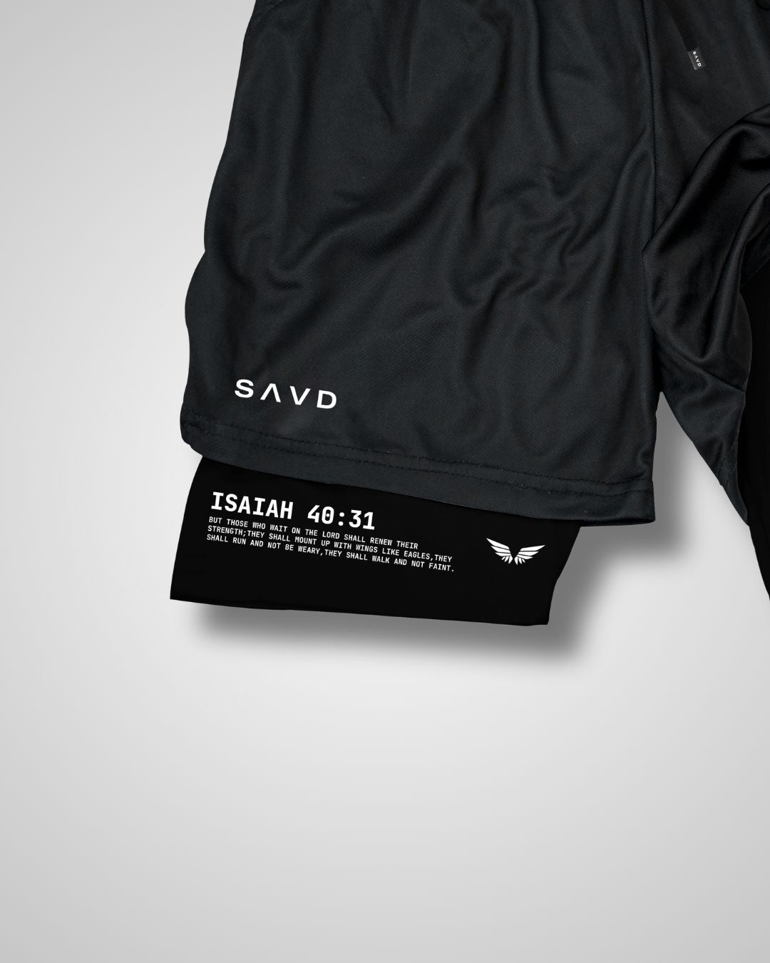 Isaiah 40:31 'Eagle Cross' Men's Performance shorts