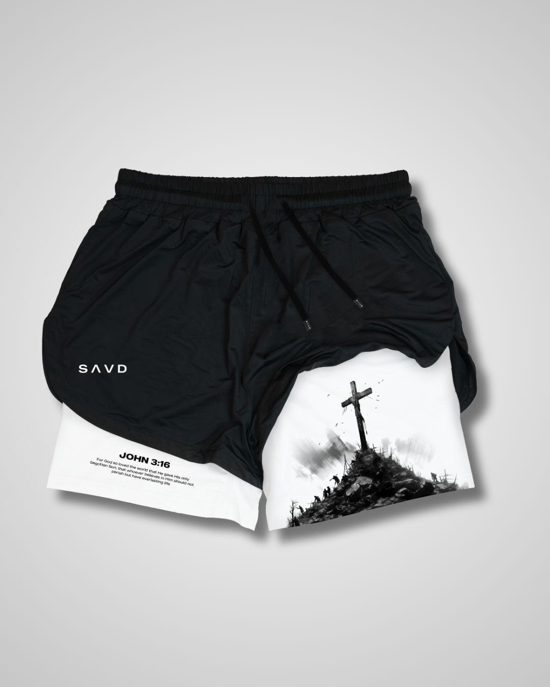 John 3:16 'The Cross' Women's Performance Shorts