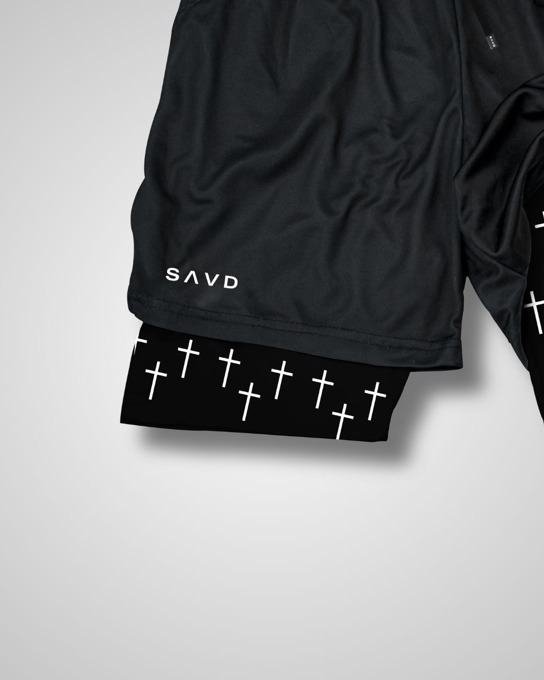 'Cross Pattern' Youth Performance Shorts