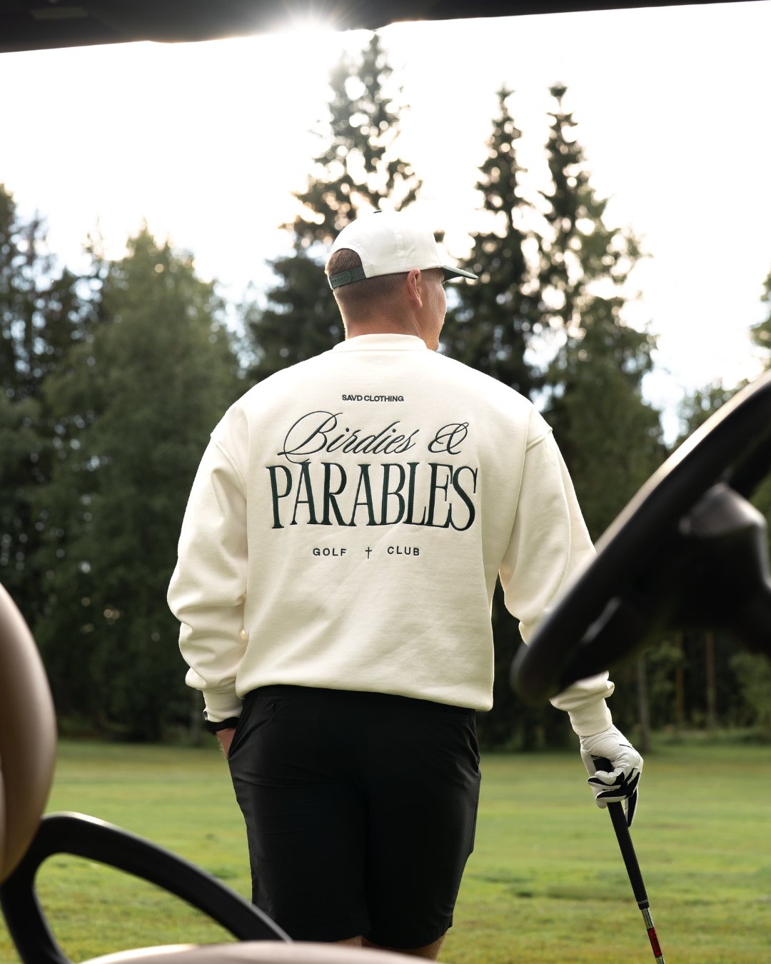 Birdies & Parables Golf Crewneck - OB White