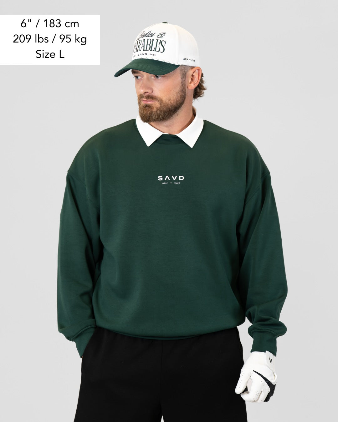 Birdies & Parables Golf Crewneck - Forest Green