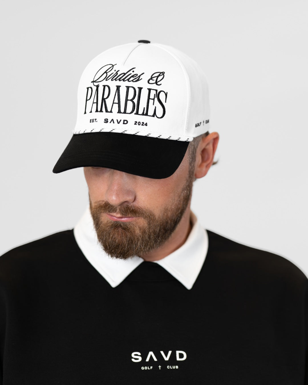 Birdies & Parables Golf Rope Hat - Black