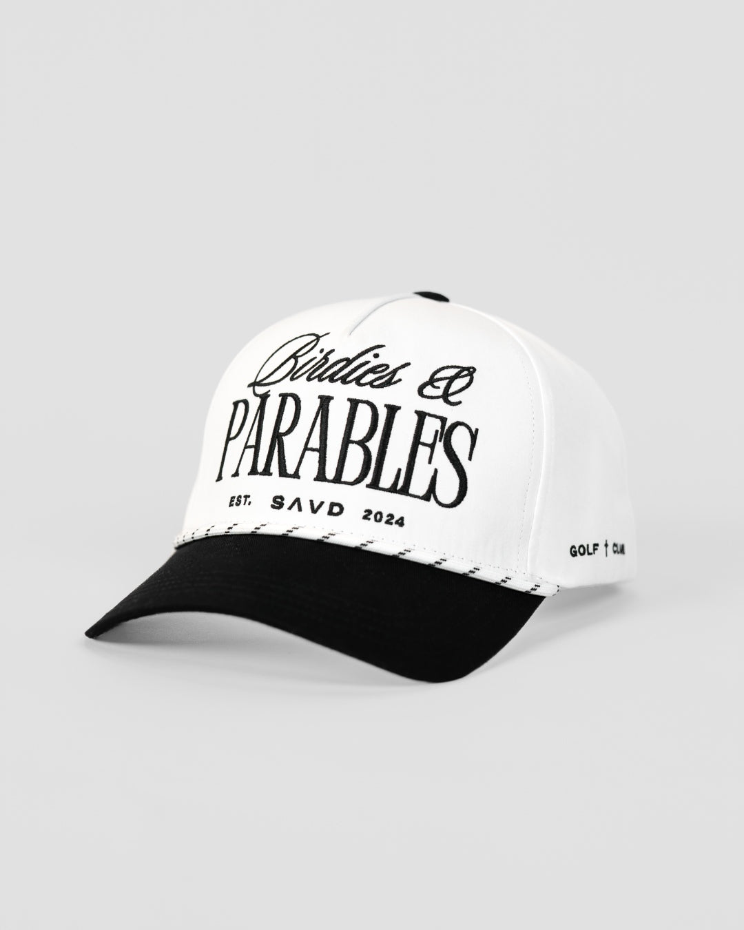 Birdies & Parables Golf Rope Hat - Black