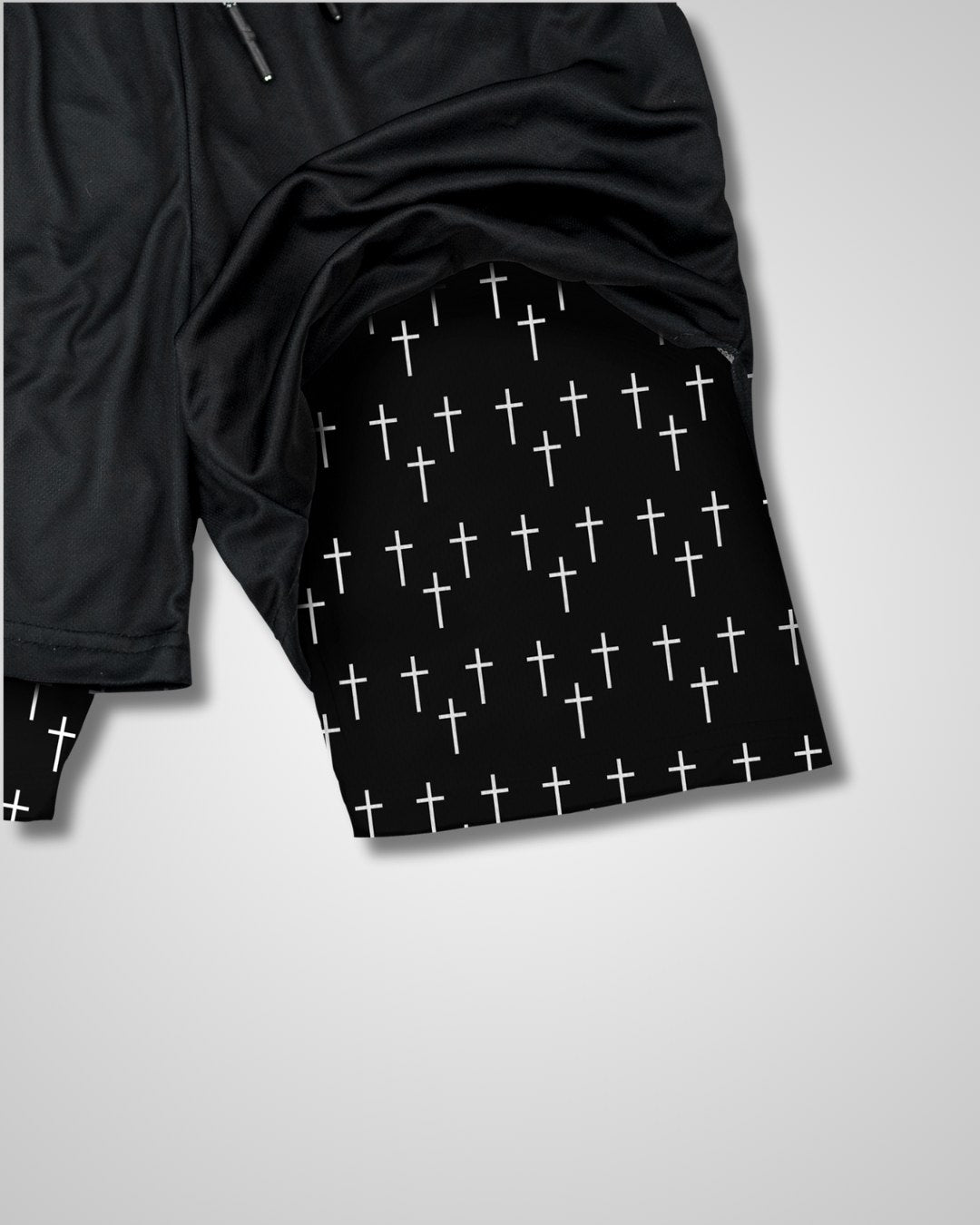 'Cross Pattern' Youth Performance Shorts