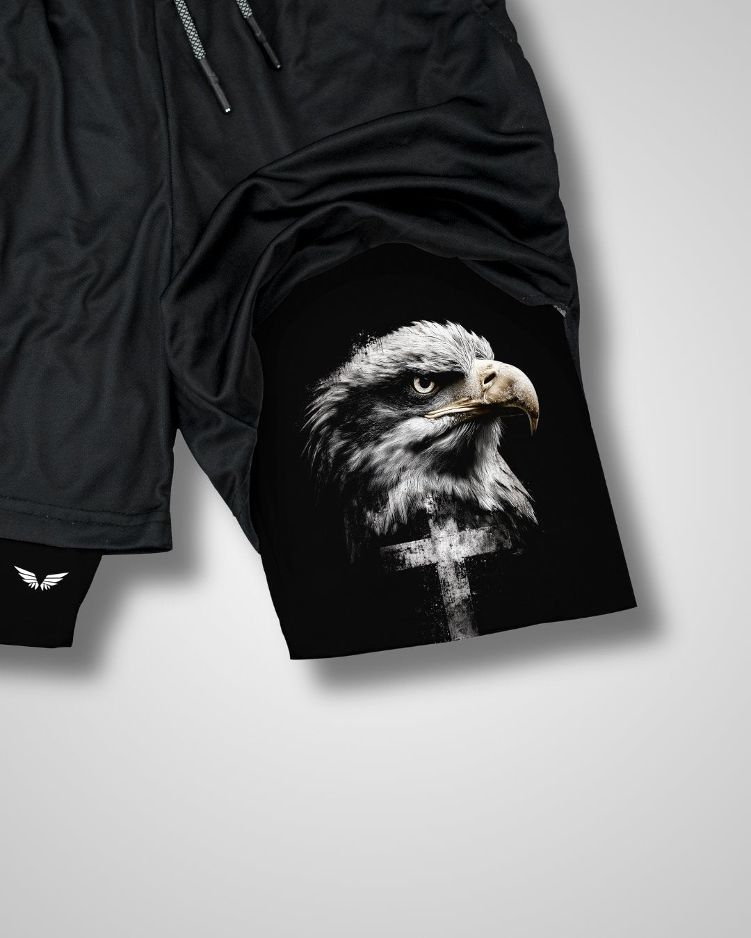 Isaiah 40:31 'Eagle Cross' Youth Performance shorts