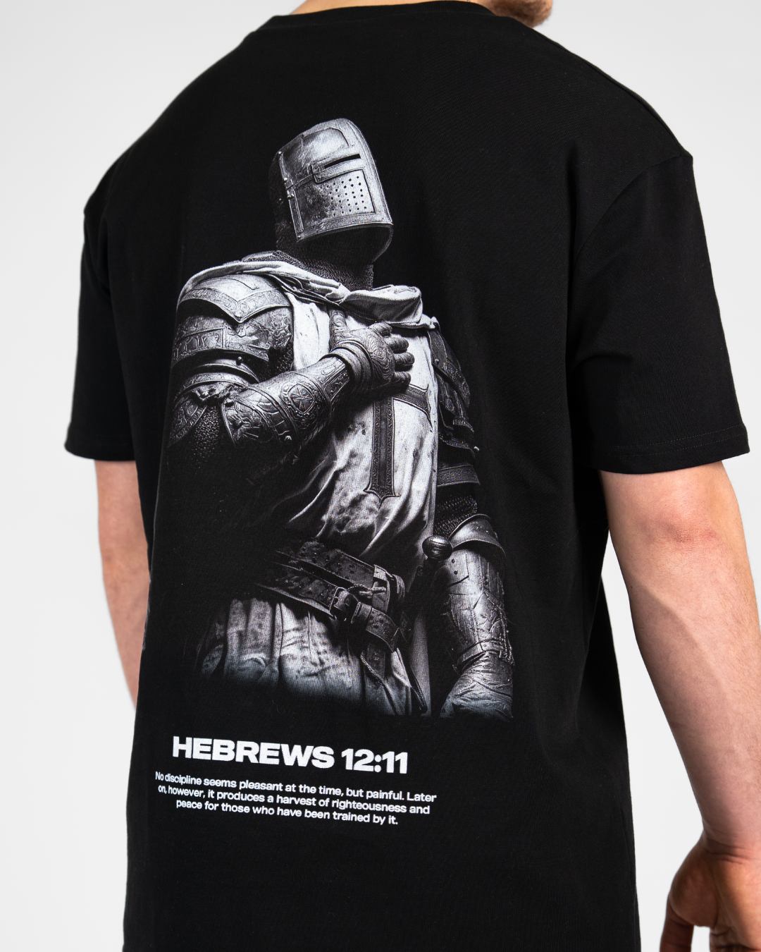 Hebrews 12:11 ’Warrior’s Discipline’ Men’s Oversized T-Shirt