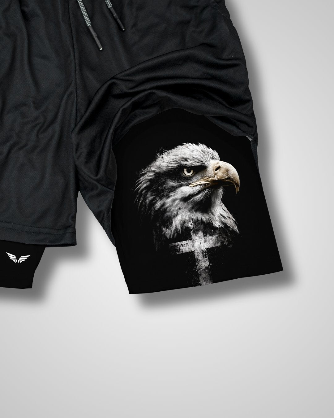 Isaiah 40:31 'Eagle Cross' Men's Performance shorts