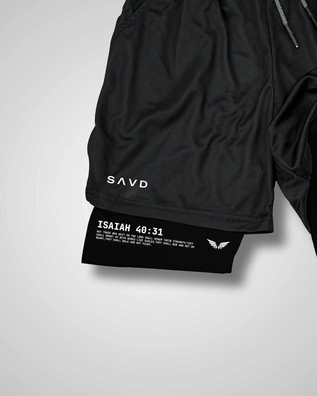 Isaiah 40:31 'Eagle Cross' Men's Performance shorts