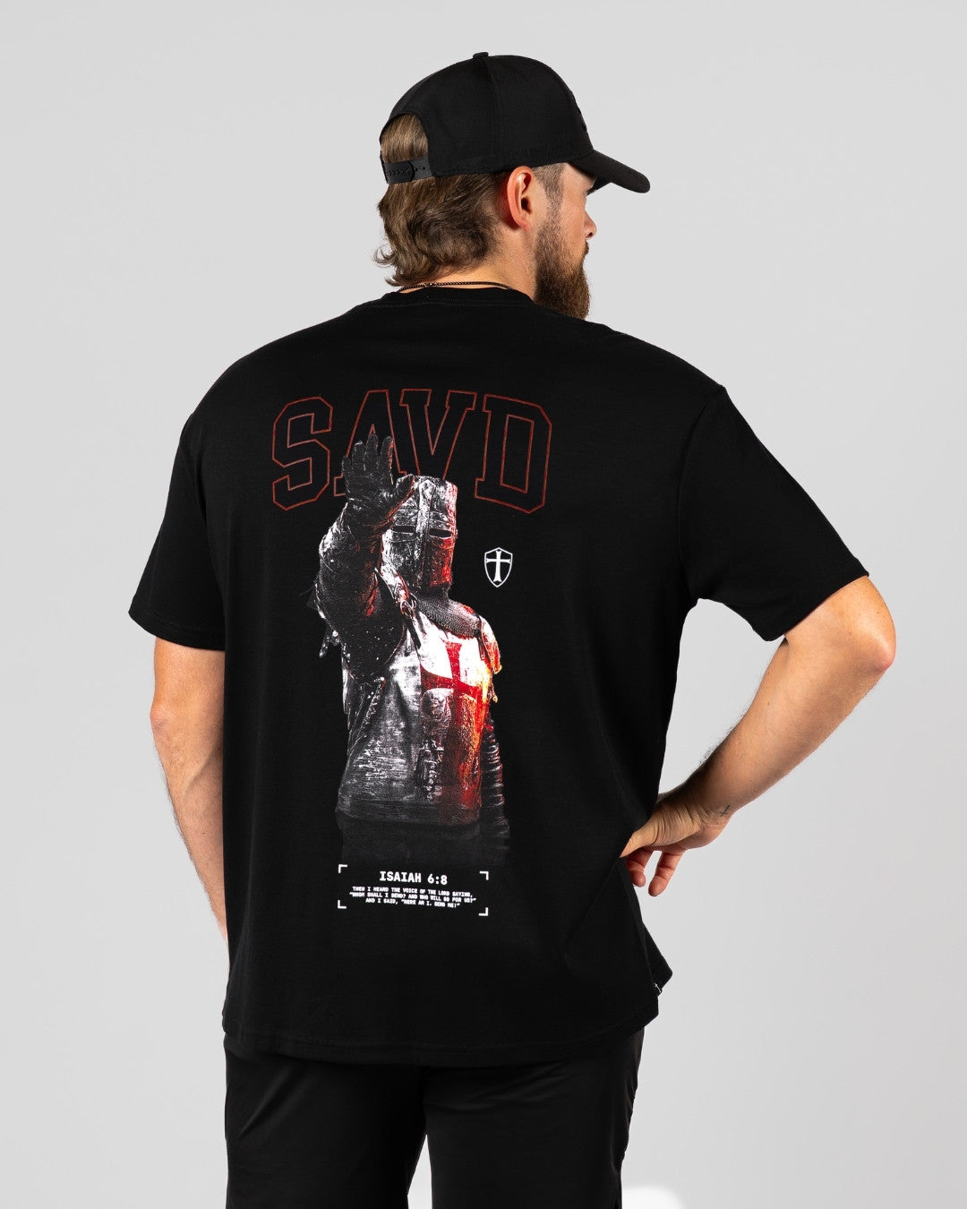 Isaiah 6:8 'Courage' Men's Oversized T-Shirt