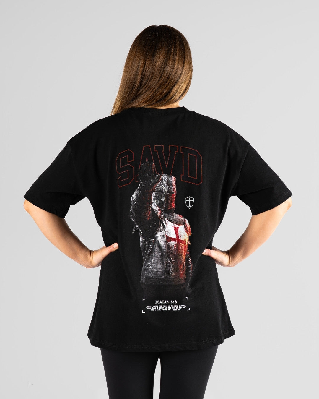 Isaiah 6:8 'Courage' Women's Oversized T-Shirt