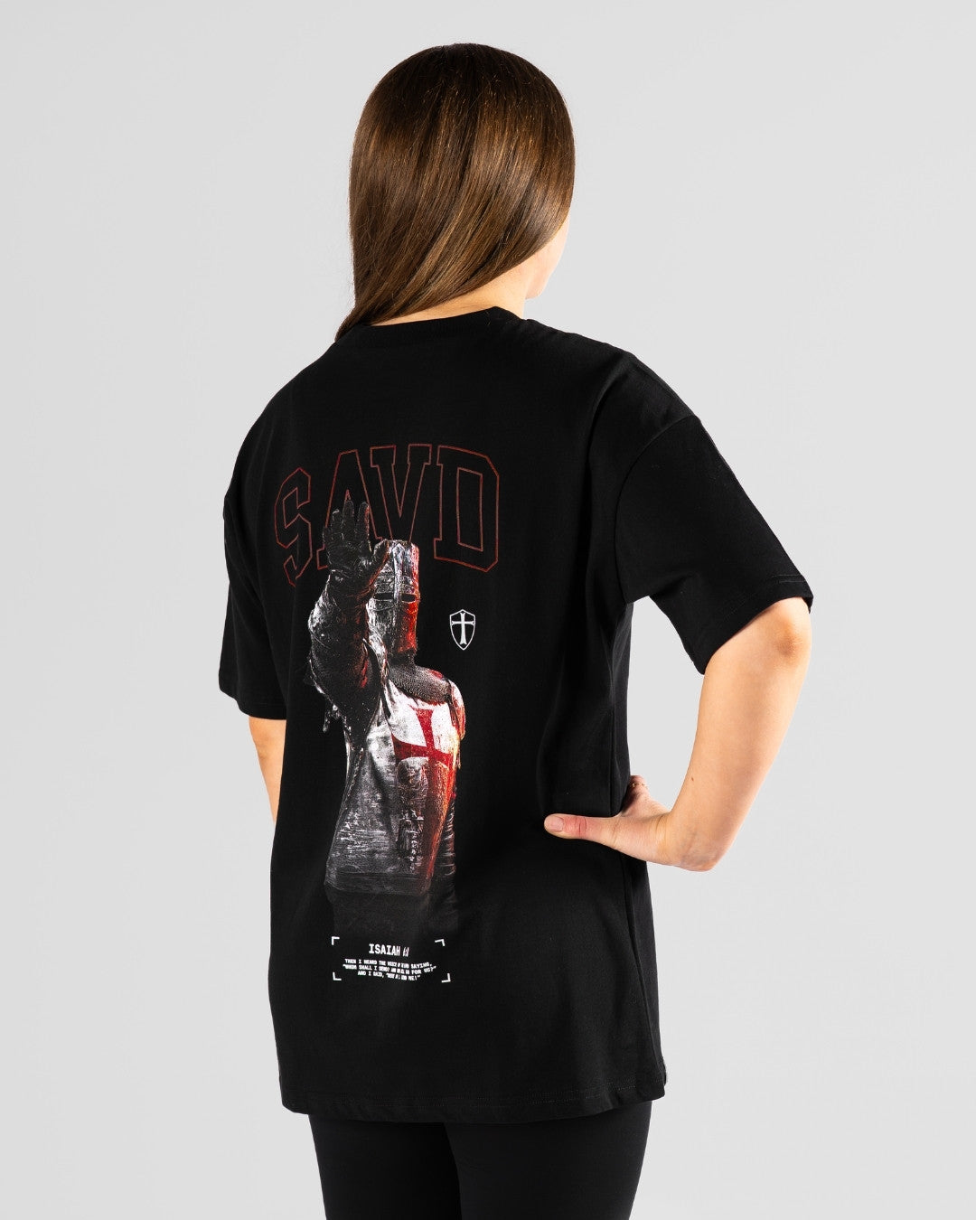 Isaiah 6:8 'Courage' Women's Oversized T-Shirt
