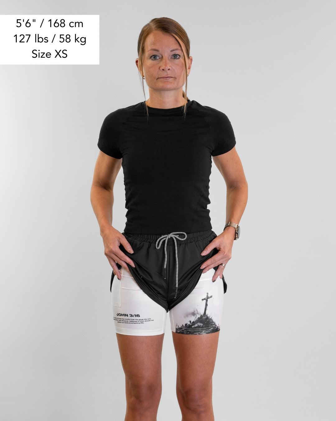 John 3:16 'The Cross' Women's Performance Shorts
