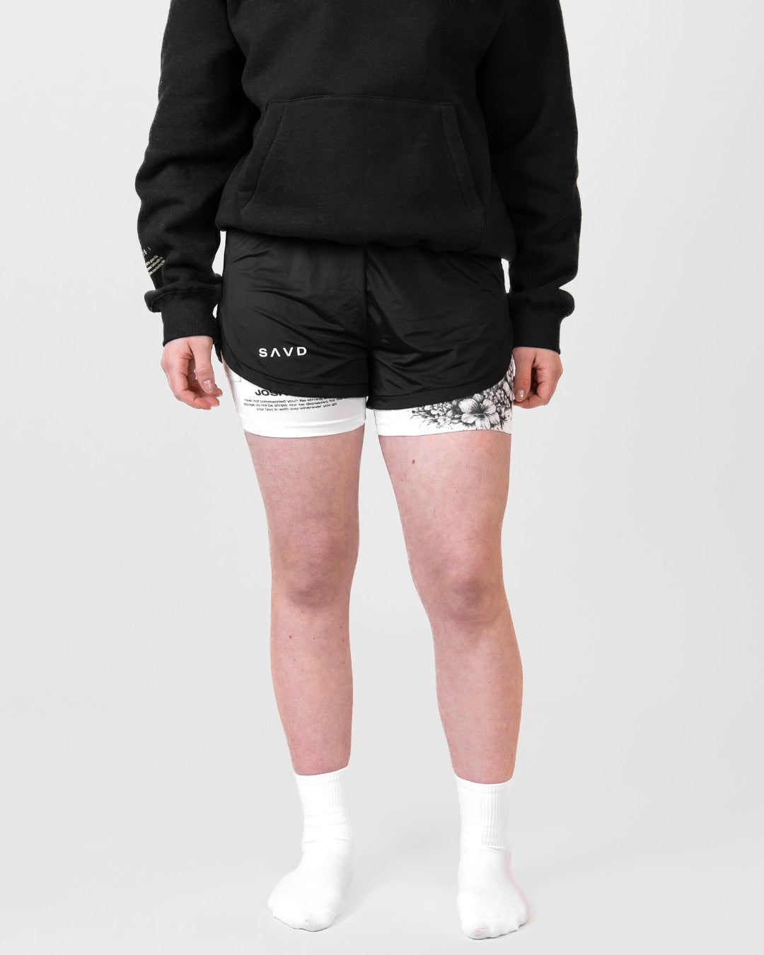 Joshua 1:9 'Courageous Roar' Girls Performance Shorts