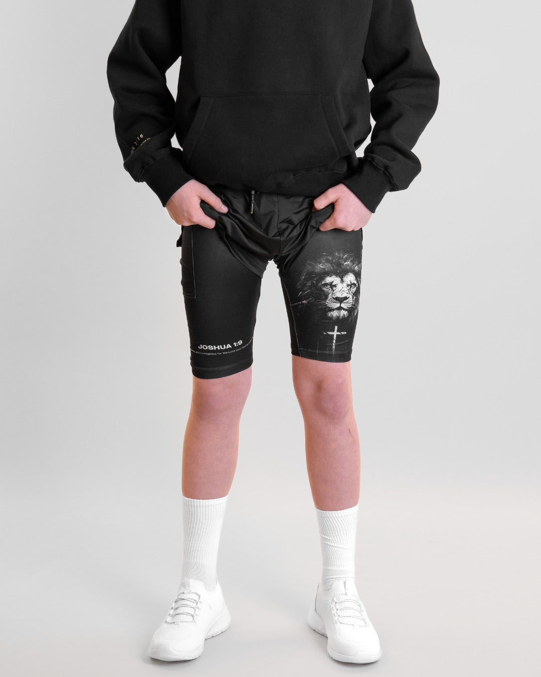 Joshua 1:9 'Lion' Youth Performance Shorts
