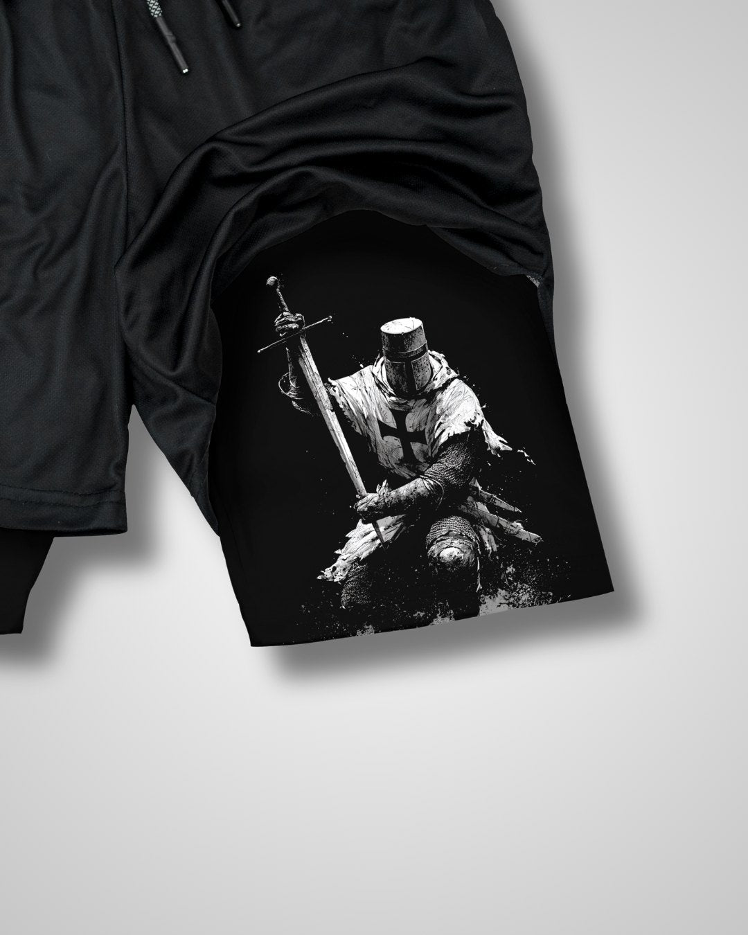 Joshua 1:9 ’Sword of Courage’ Men’s Performance Shorts