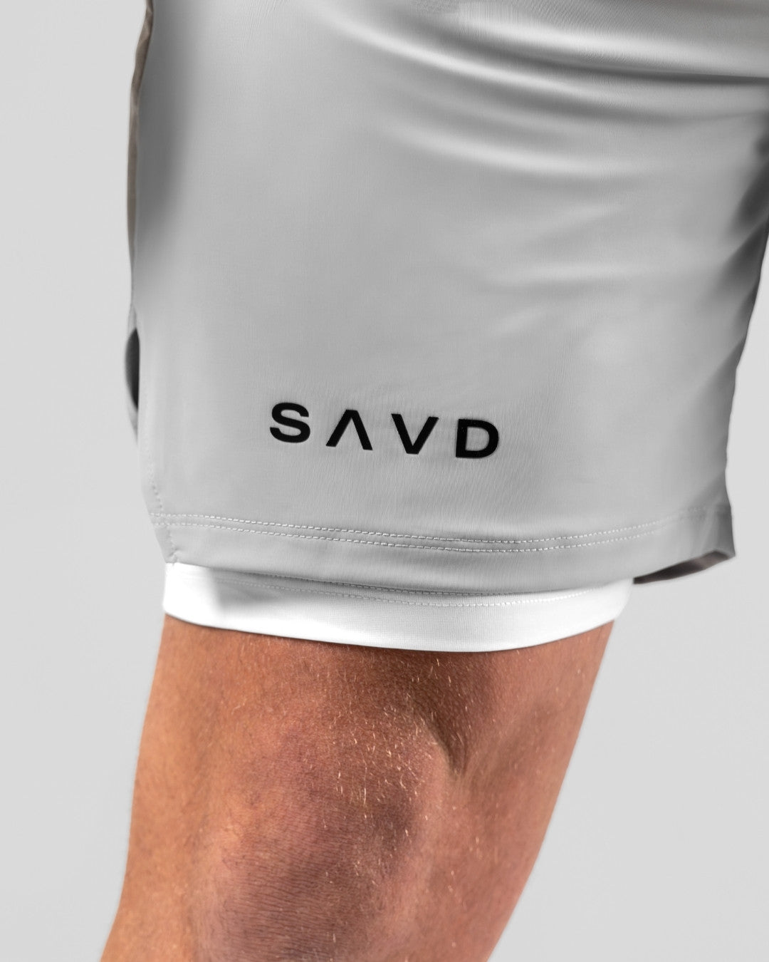 'Minimal Cross' Men's Performance Shorts – Grey