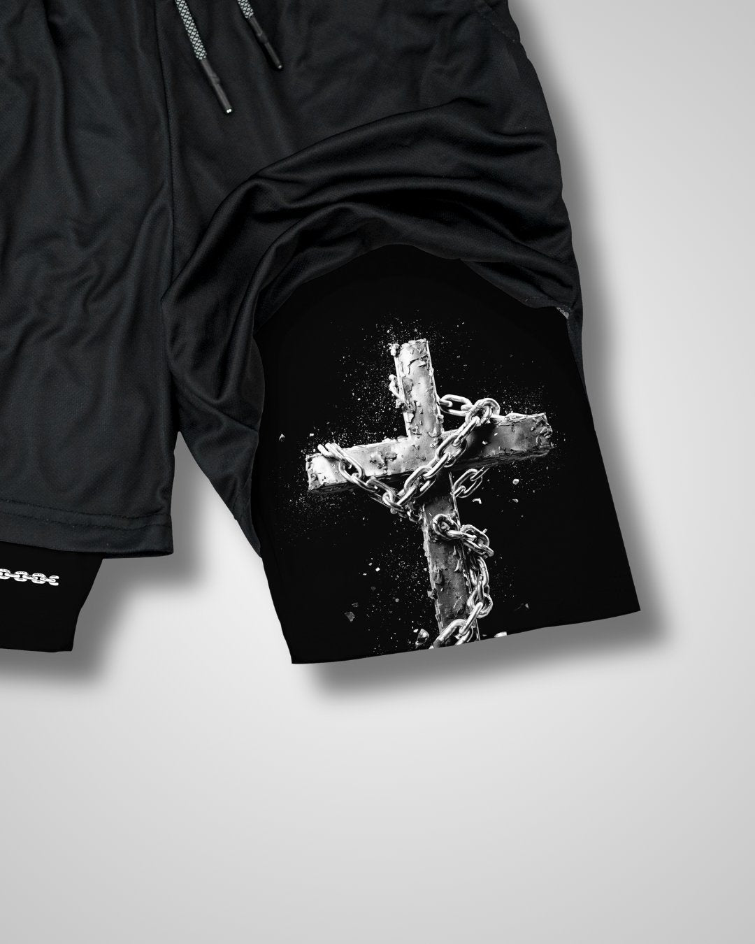 Philippians 4:13 'Chained Cross' Men's Performance Shorts