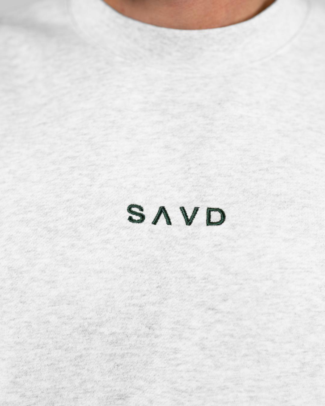 Psalm 23:4 Oversized Crewneck - Grey