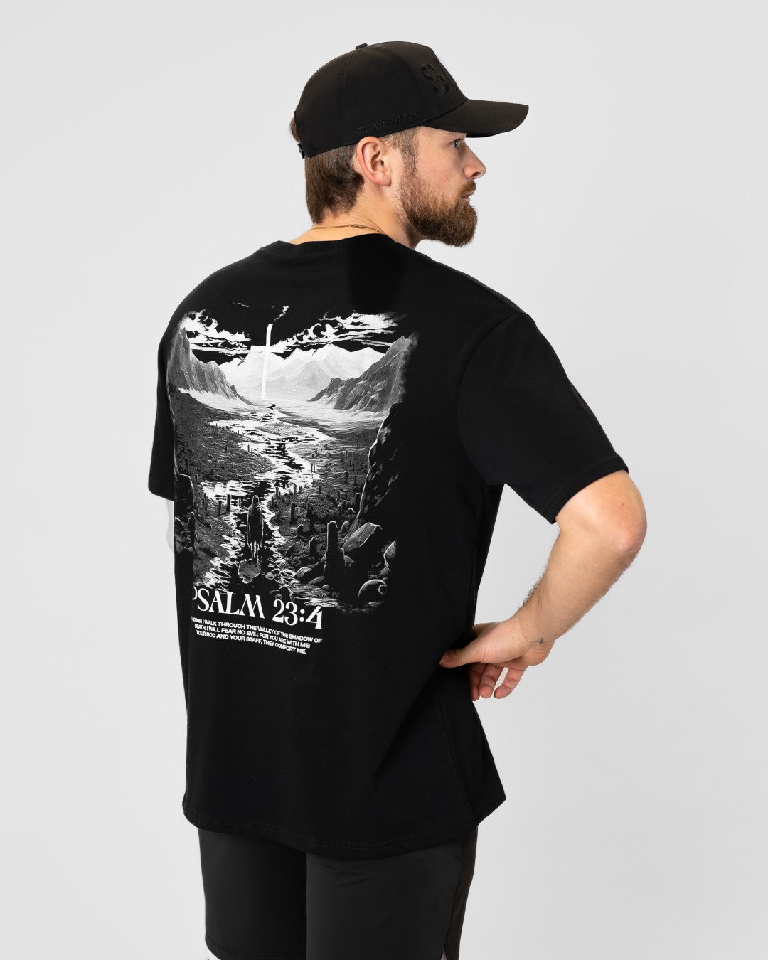 Psalm 23:4 Shadow of Death Oversized T-Shirt