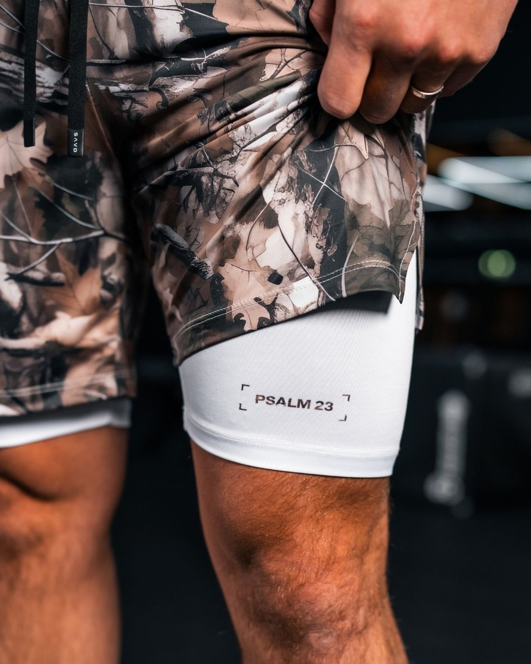 Psalm 23 Men's Camo Performance shorts - Oakwood