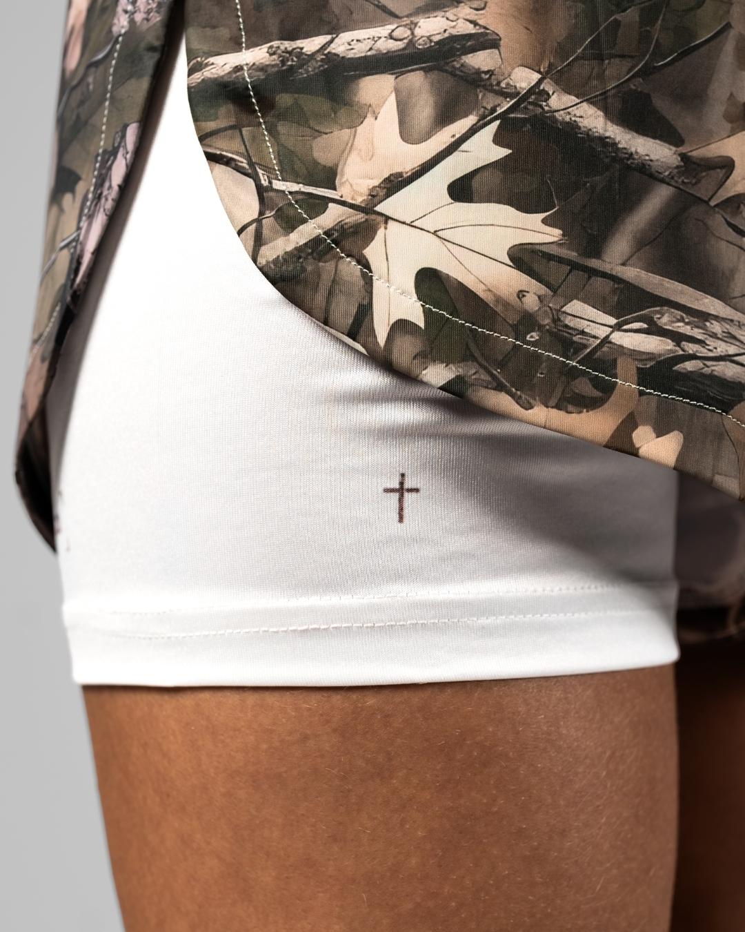 Psalm 23 Women's Camo Performance shorts - Oakwood