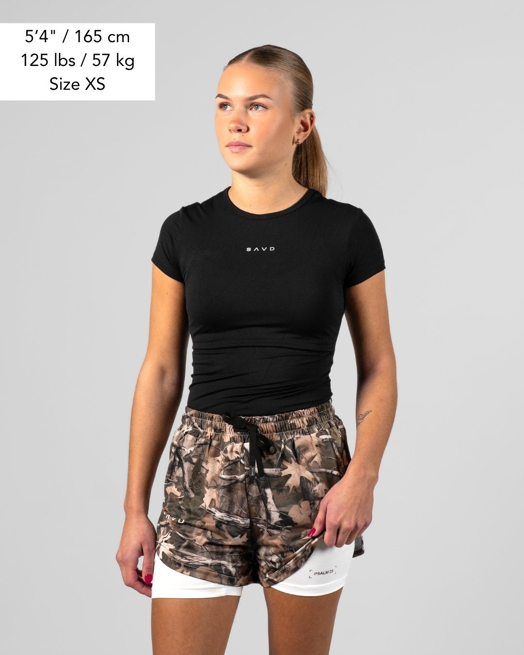 Psalm 23 Women's Camo Performance shorts - Oakwood