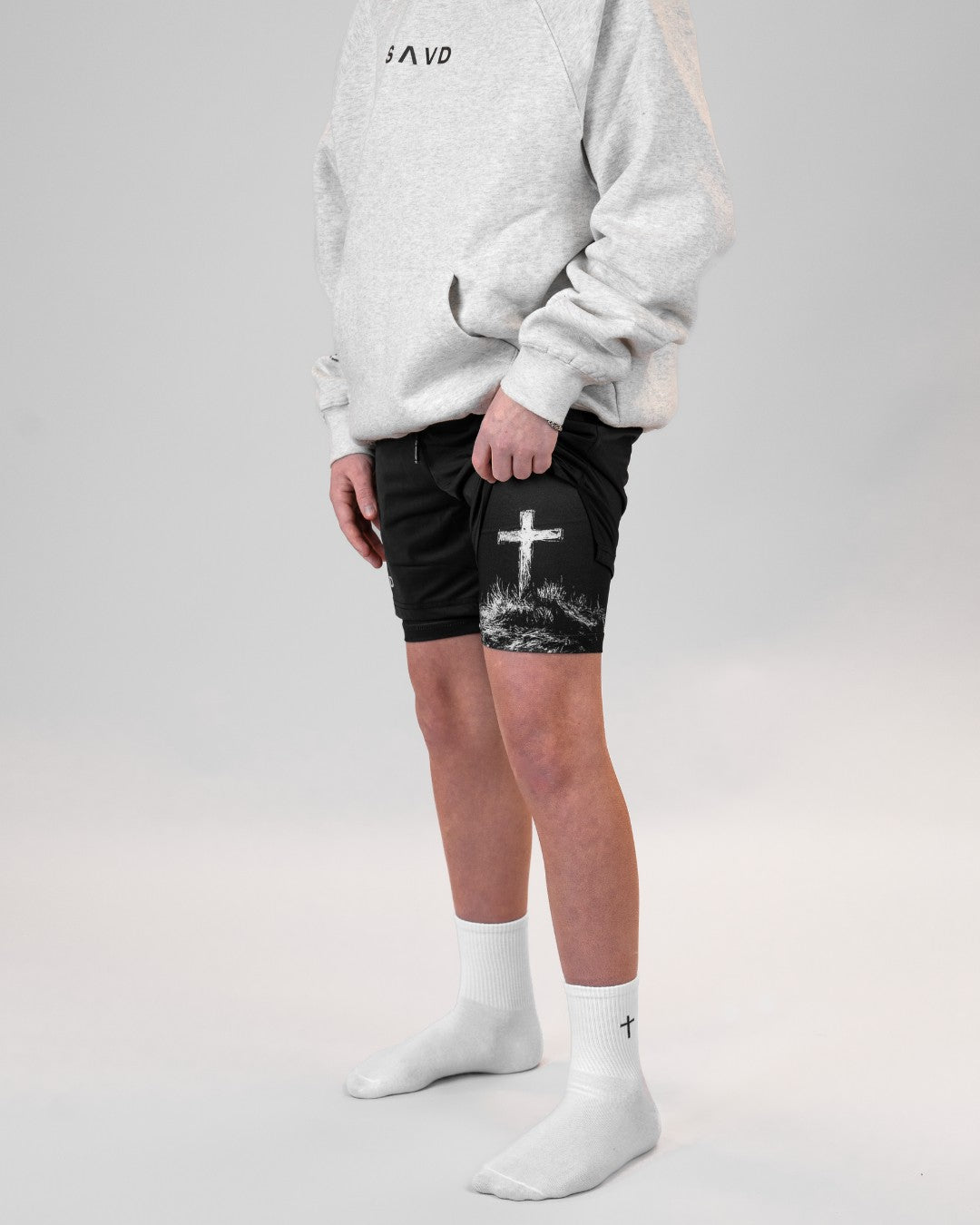 Psalm 56:3 'Cross' Youth Performance Shorts