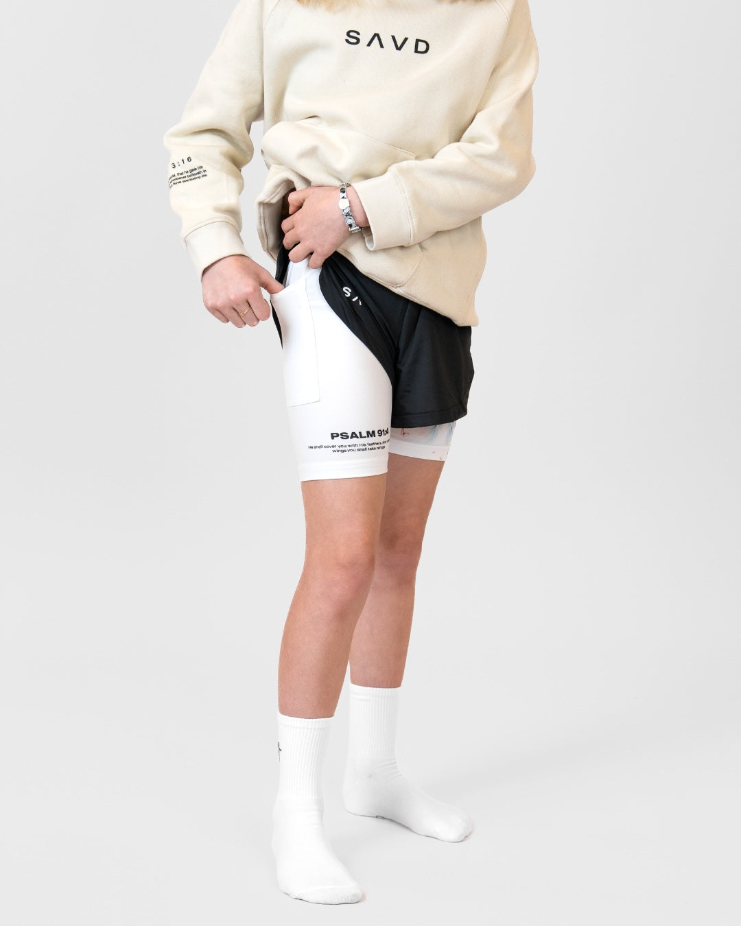 Psalm 91:4 'Under His Wings' Girls Performance Shorts