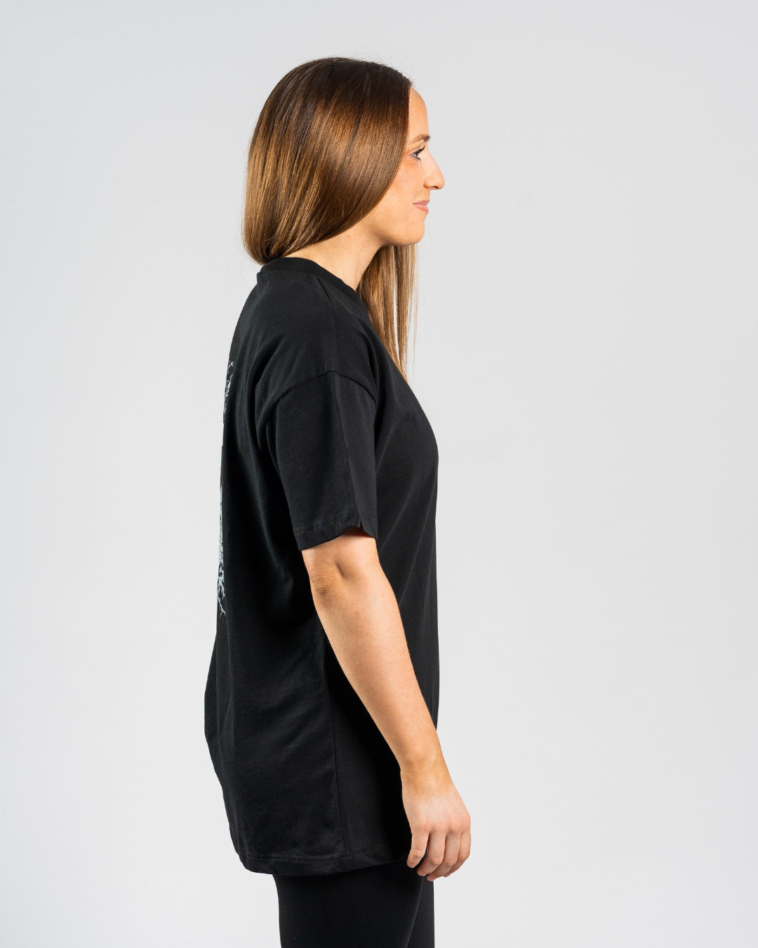 'Rooted in Christ' oversized T-shirt voor dames