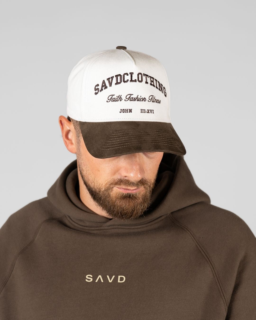 SAVD Suede Snapback - Brown