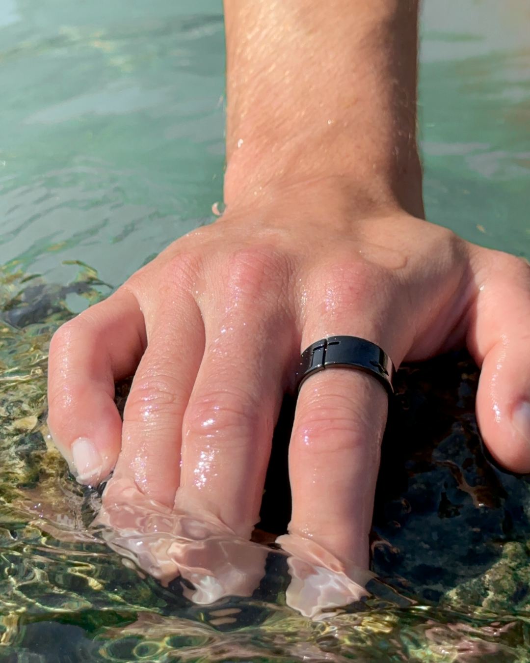 Black Cross Ring
