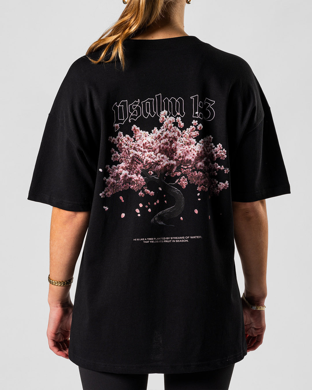 Psalm 1:3 'Planted by water' Women’s Oversized T-Shirt