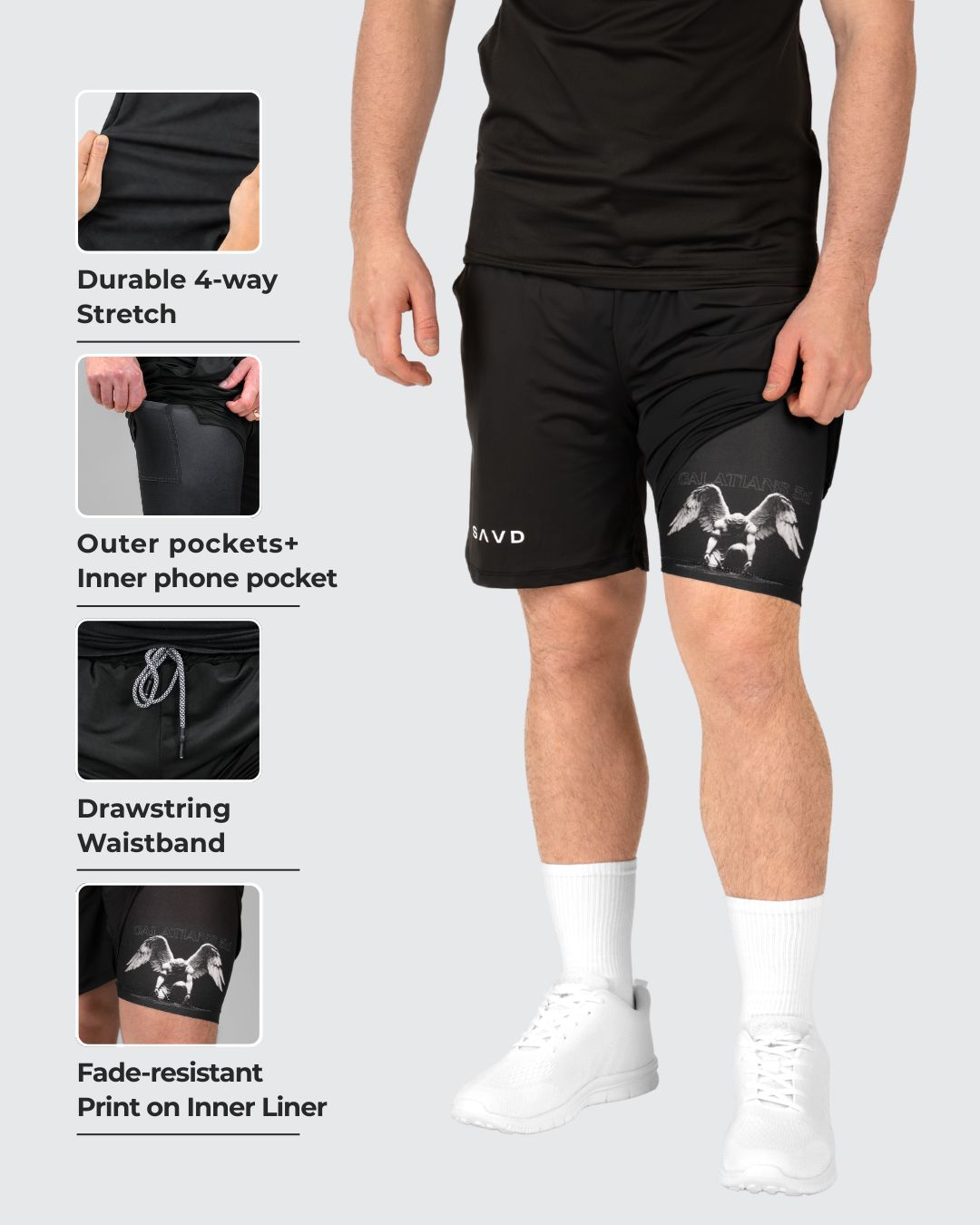 Galatians 5:1 ’Break Your Chains’ Men’s Performance Shorts