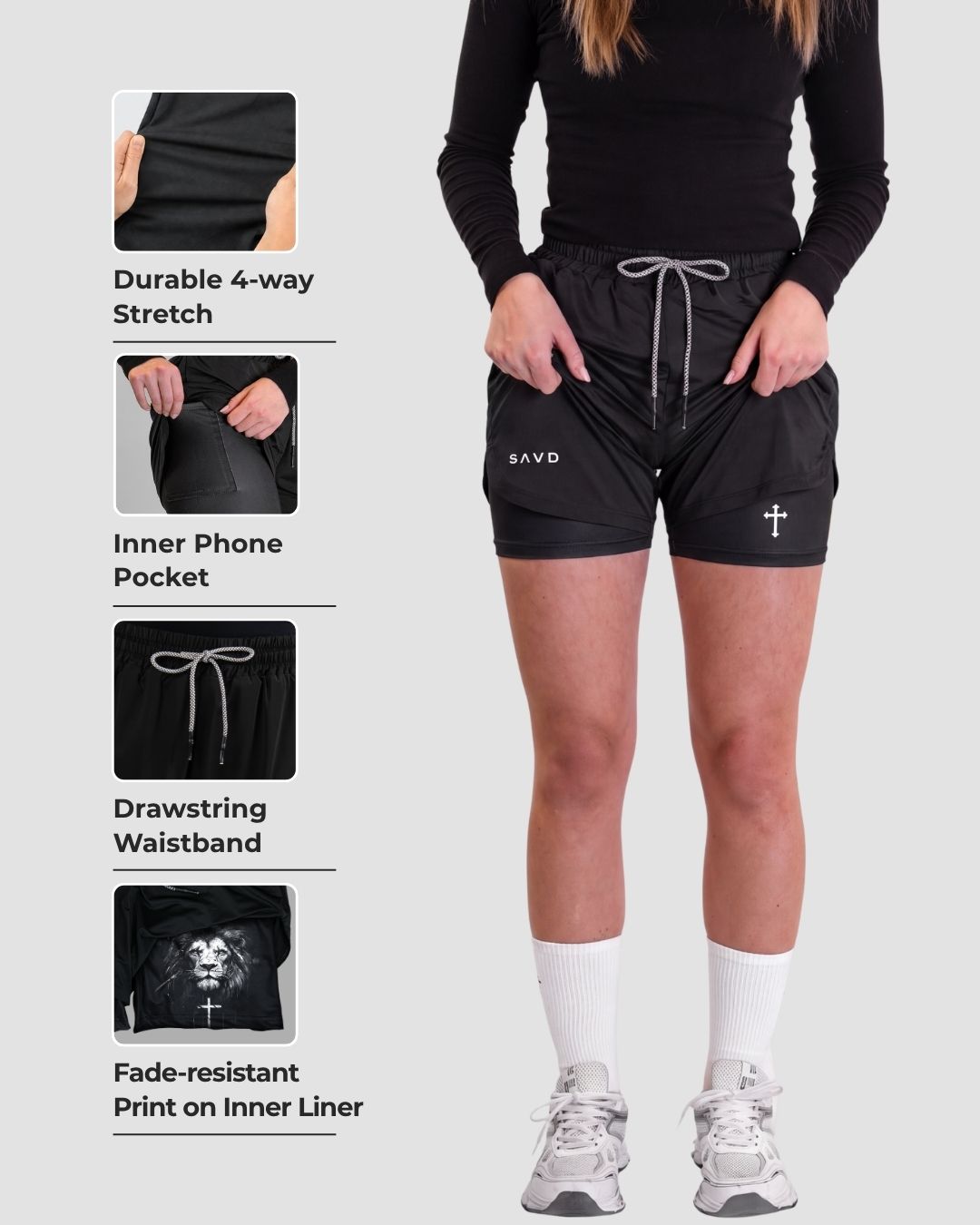 Minimal Cross Women's Performance Shorts