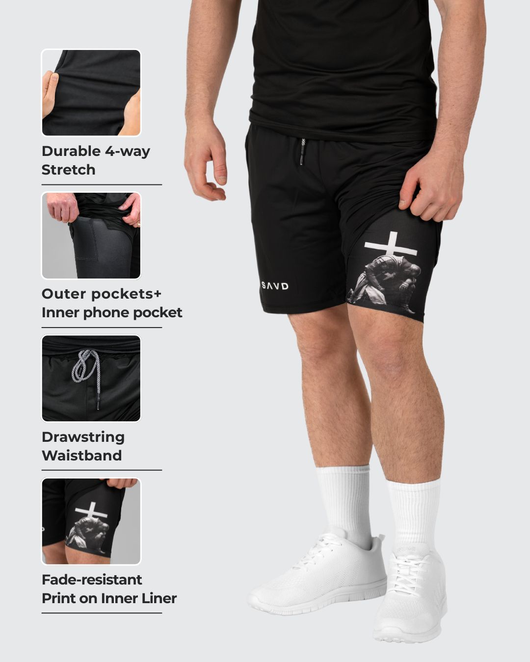 ’Warrior’s Prayer’ Men’s Performance Shorts
