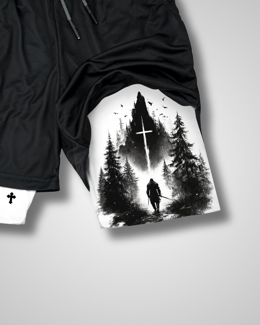1 Corinthians 16:13 ’Path of Courage’ Men’s Performance Shorts