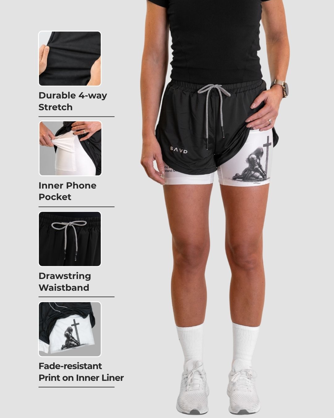 'Warrior's Prayer' Women's Performance Shorts