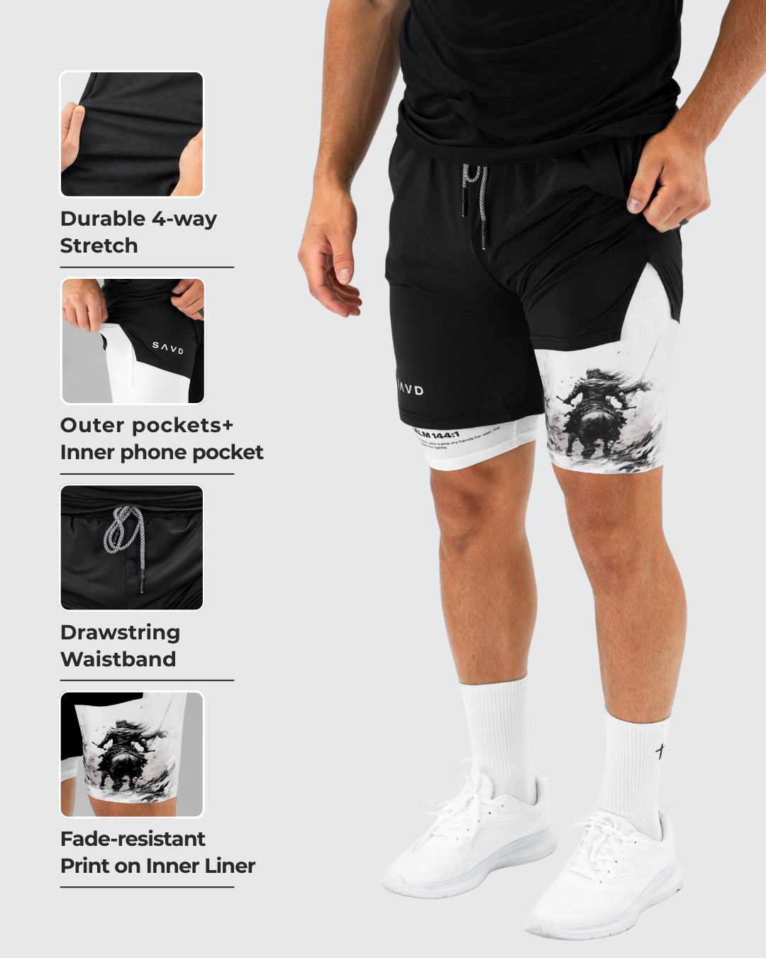 Filippenzen 4:13 Krijger Performance Shorts