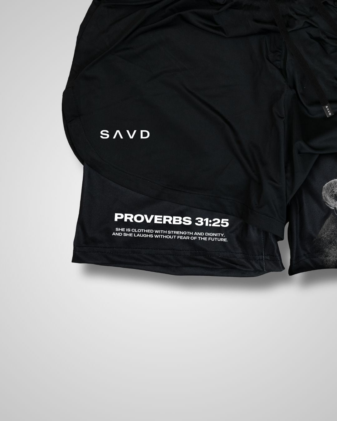 Proverbs 31:25 ’Clothed in Strength’ Women’s Performance Shorts