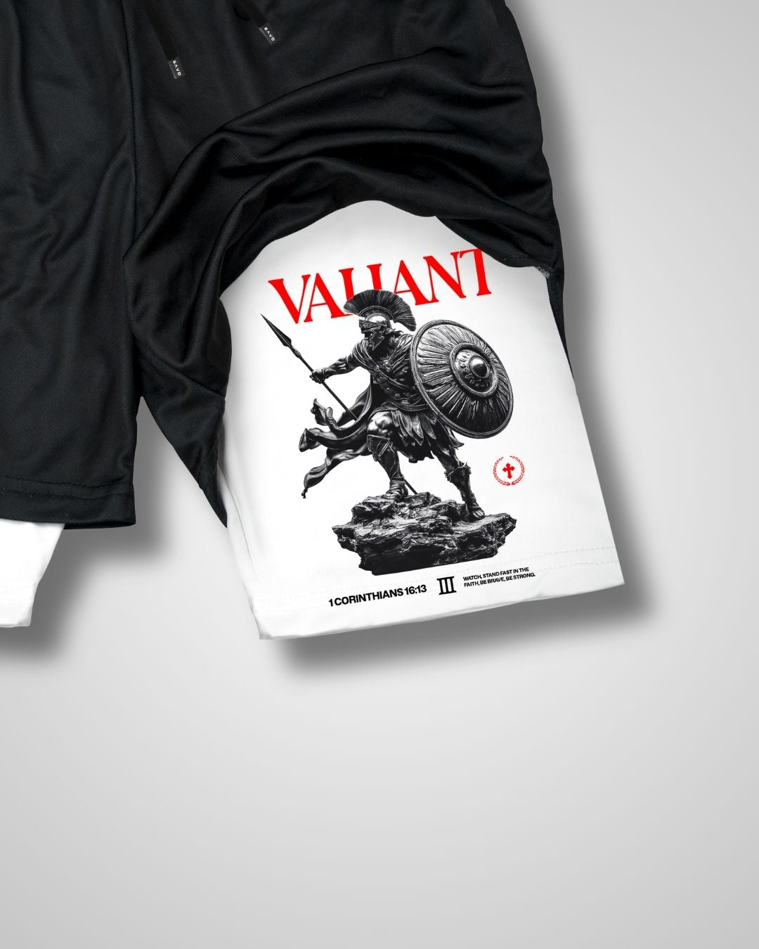 1 Corinthians 16:13 ’Valiant’ Youth Performance Shorts