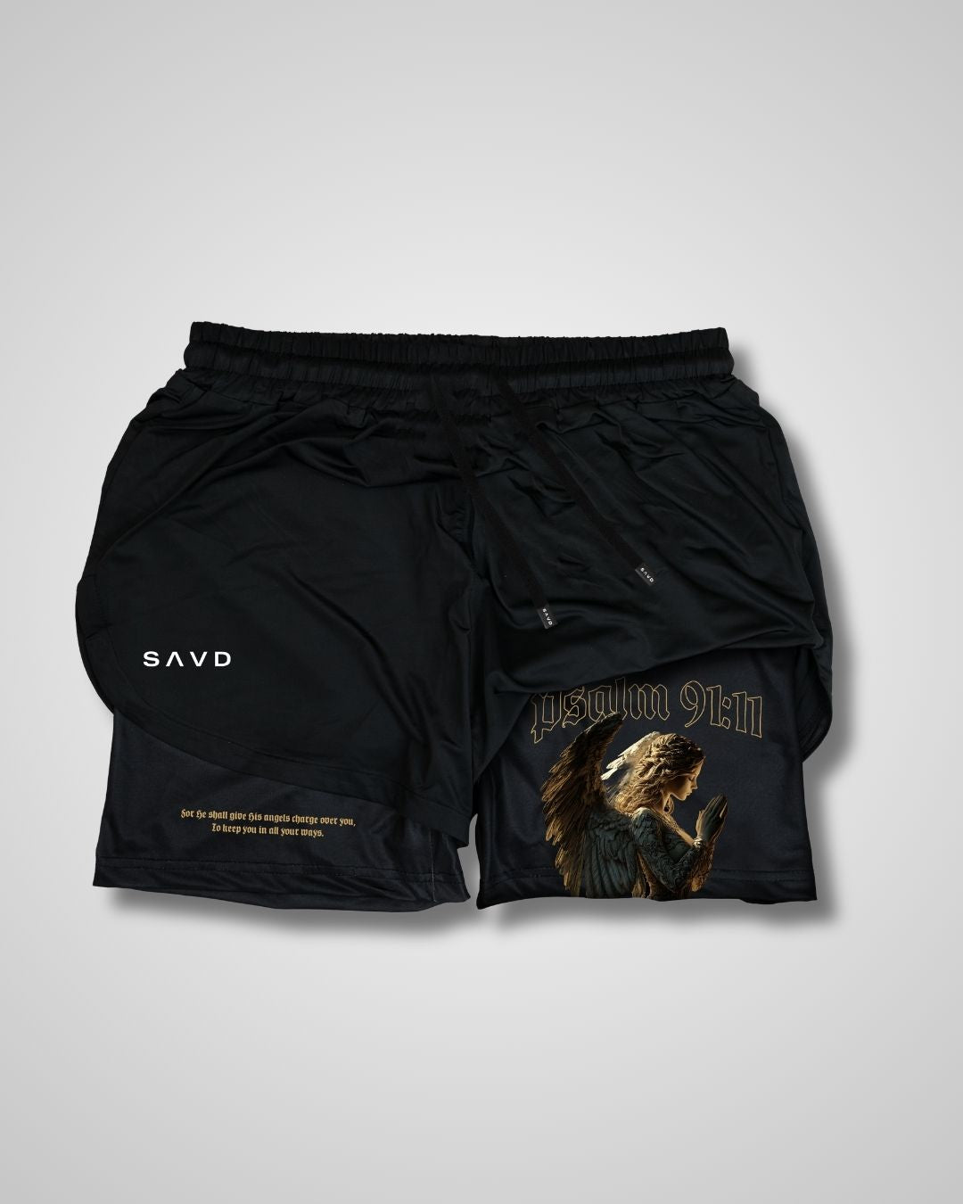 Psalm 91:11 'Keep you' Women’s Performance Shorts