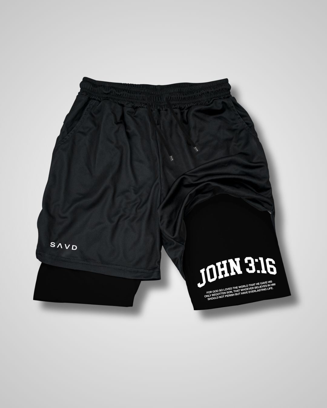 John 3:16 ’College Scripture’ Men’s Performance Shorts