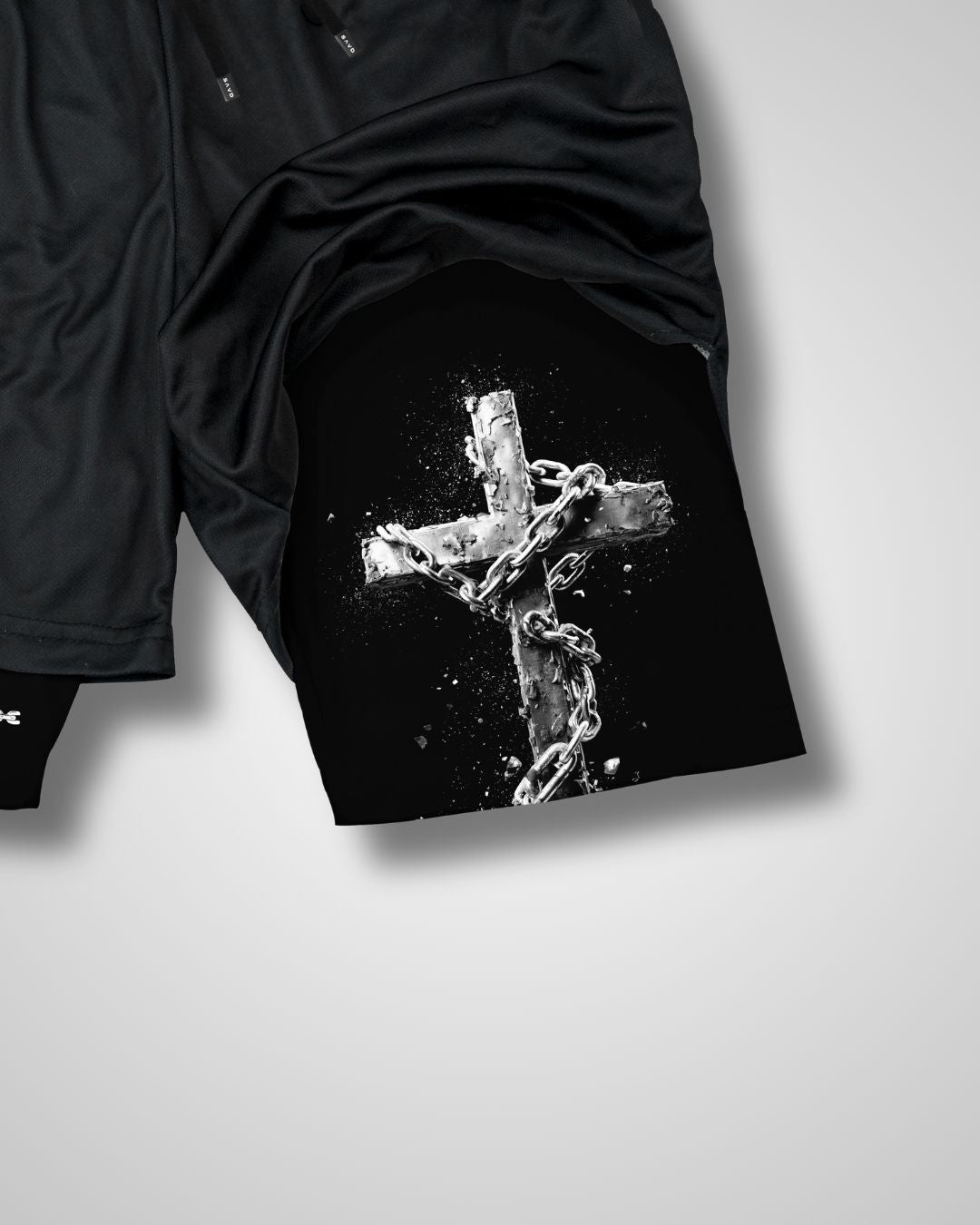 Philippians 4:13 'Chained Cross' Youth Performance Shorts