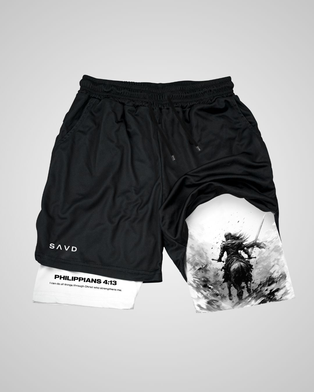 Philippians 4:13 Warrior Performance Shorts